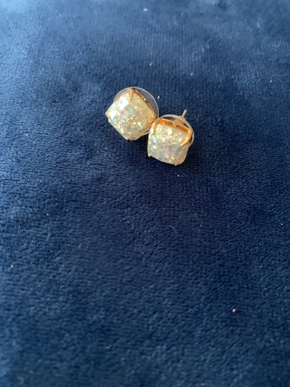 Kate SpadeGold-Plated Iridescent Opal Stud Earrings - White Sparkle